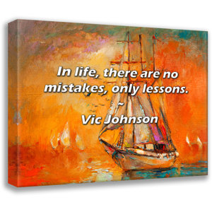 Trinx Vic Johnson Quote: In life, there are no mistakes, only lessons